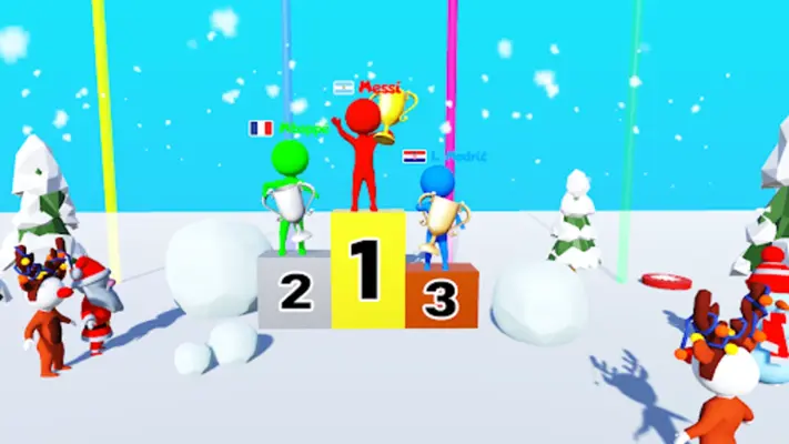 Snow Race 3D Fun Racing android App screenshot 0