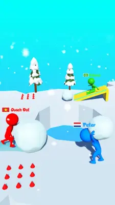 Snow Race 3D Fun Racing android App screenshot 1